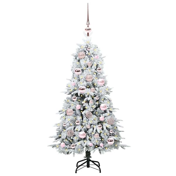 vidaXL Kunstmatige Inklapbare Kerstboom Wit 120 cm PE en PVC