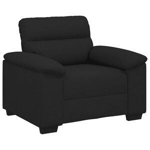 vidaXL Fauteuil 60 cm stof zwart