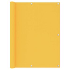 vidaXL Balkonscherm 120x600 cm oxford stof geel