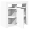 vidaXL Dressoir met LED-verlichting 80x35x75 cm wit