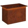 vidaXL Plantenbak met led Roestkleurig 40 x 60 x 40 cm weervast staal