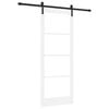 vidaXL Schuifdeur ORKDAL Wit en zwart 83 x 211 cm