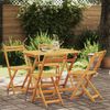 vidaXL Bistroset 5 pcs Olie naturel Massief Acaciahout