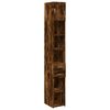 vidaXL Opbergkast smal 30x42,5x225 cm bewerkt hout gerookt eikenkleur