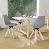 vidaXL Eetkamerstoelen draaibaar 4 st PP grijs