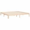 vidaXL Bedframe met hoofdbord massief hout