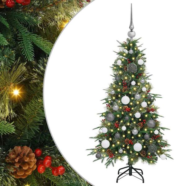 vidaXL Kunstmatige Inklapbare Kerstboom Groen 120 cm PE en PVC