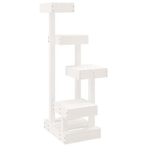 vidaXL Kattenmeubel 45,5x49x103 cm massief grenenhout wit