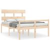 vidaXL Seniorenbed met hoofdbord massief hout 140x190 cm