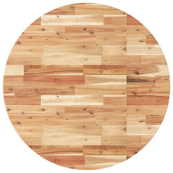 vidaXL Tafelblad rond &Oslash; 90x4 cm massief acaciahout