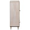 vidaXL Highboard met lade Wit 60 x 33 x 100 cm massief mangohout