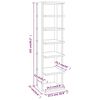 vidaXL Schoenenkast 27,5x27x102 cm bewerkt hout sonoma eikenkleurig