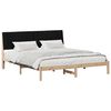 vidaXL Bedframe met hoofdeinde Bruin 180 x 200 cm Massief grenenhout