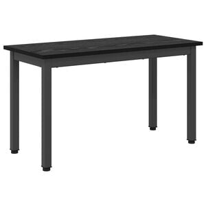 vidaXL Bank Zwart Eiken 80 x 35 x 45 cm Bewerkt hout