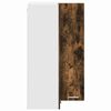 vidaXL Hangkast Gerookte Eik en Wit 57 x 57 x 100 cm Bewerkt hout