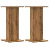 vidaXL Plantenstandaards 2 st 30x30x60 cm hout artisanaal eiken