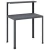 vidaXL Planttafel 100 x 50 x 104 cm Gepoedercoat staal Antraciet