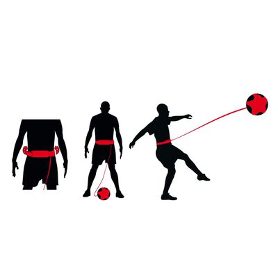 Avento Voetbalvaardigheidstrainer zwart en rood