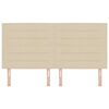 vidaXL LED Hoofdbord met LED-striplichten Cr&egrave;me 180 cm Polyester