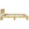 vidaXL Bedframe hoofdeinde zonder matras 200x200 cm massief hout eiken