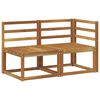 vidaXL Outdoor Midden- en Hoeksalon 2 Stuk Naturel Massief Acaciahout