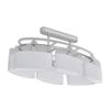 vidaXL Plafondlamp met ellipsvormige glazen kappen 6xE14