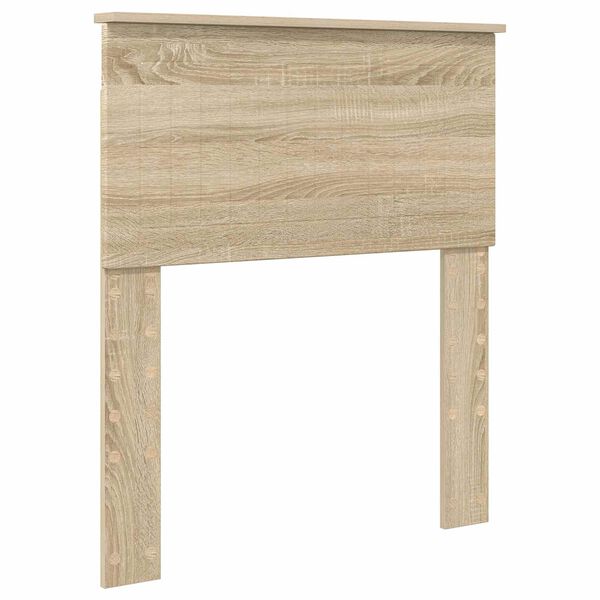 vidaXL Hoofdbord met hoofdeinde Sonoma Eiken 75 cm Bewerkt hout