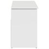 vidaXL Schoenenrek 102x30,5x45 cm bewerkt hout hoogglans wit