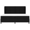 vidaXL Boxspring bed met matras met hoofdeinde Zwart 200 x 200 cm Stof