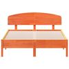 vidaXL Bedframe zonder matras massief grenenhout wasbruin 120x190 cm