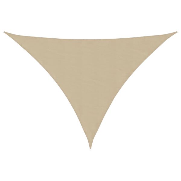 vidaXL Zonnescherm driehoekig 4,5x4,5x4,5 m oxford stof beige