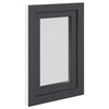 Kelderraam RISOR Antraciet 50 x 75 cm PVC en glas