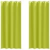 vidaXL Zwart-out Gordijnen met Ringen 2 st Groen 225 x 140 cm