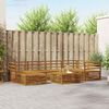 vidaXL Buiten bankenset 7 pcs Naturel