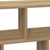 vidaXL Wandschap 100x25x50 cm bewerkt hout artisanaal eikenkleurig