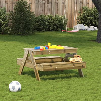 vidaXL Picknicktafel voor kinderen 88x97x52 cm geïmpregneerd hout