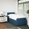 vidaXL Boxspring met matras fluweel blauw 90x190 cm