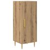 vidaXL Hoge kast 2 pcs Artisan Eiken Bewerkt hout