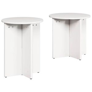 vidaXL Salontafel 2 st Wit 41.5 x 41.5 x 46 cm