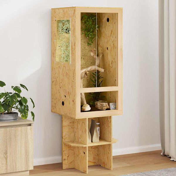 vidaXL Terrarium Bruin 50 x 50 x 130 cm OSB