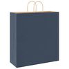 vidaXL Papieren zakken 50 st met hengsels 45x17x48 cm blauw