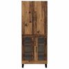 vidaXL Hoge kast 2 pcs Oud Hout 69,5 x 34 x 180 cm