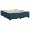 vidaXL Boxspring met matras fluweel blauw 180x200 cm