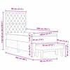 vidaXL Boxspring bed met matras Donkergrijs 80 x 200 cm Fluweel