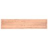 vidaXL Tafelblad natuurlijke rand 200x40x(2-6) cm eikenhout lichtbruin