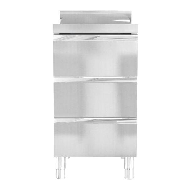 vidaXL Commerciële Keukenkasten 3 stuks Roestvrij Staal