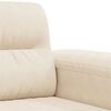 vidaXL Driezitsbank 180 cm microvezelstof beige