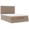 vidaXL Ottoman bed met matras 140x190cm kunstleer cappuccinokleurig