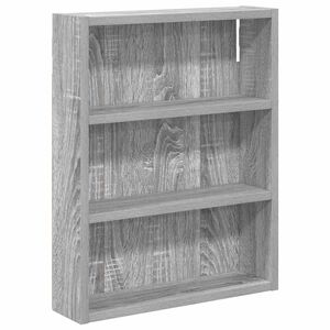 vidaXL Badkamer wandkast Grijze Sonoma 40 x 10 x 50 cm