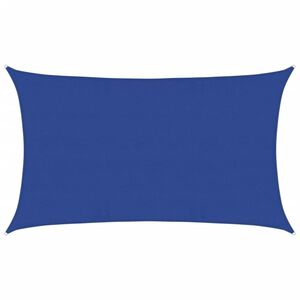 vidaXL Zonnezeil 160 g/m&sup2; rechthoekig 5x8 m HDPE blauw